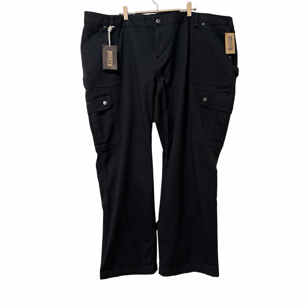 Duluth Trading Co Womens Flex Fire Hose Cargo Pants Size 26W x‎ 31 Black Utility